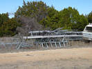 The towers and antennas at K5TR.  2001.